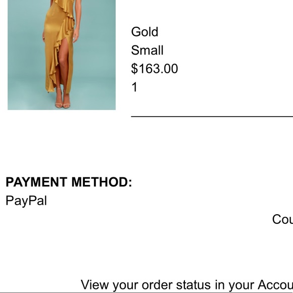 Colony Evita Gold Maxi Dress - Picture 7 of 7